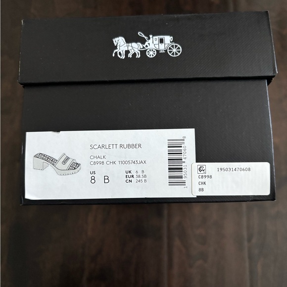 Coach Women's Cream Slide Sandals - Picture 5 of 9